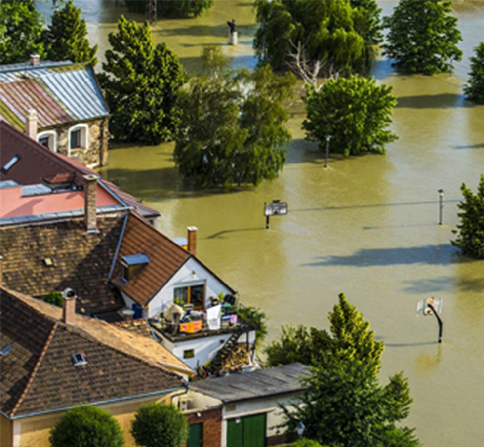 Icon representing flood insurance services